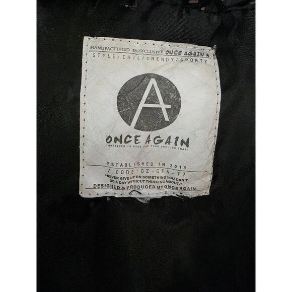 Once Again Rare Graffiti Puffer Jacket Mens Xl Not Naive - Picture 5 of 10